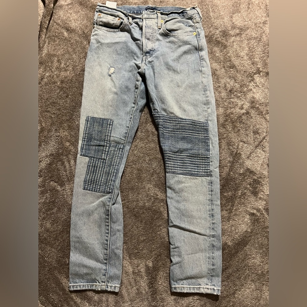 Levi’s patched straight leg Jean